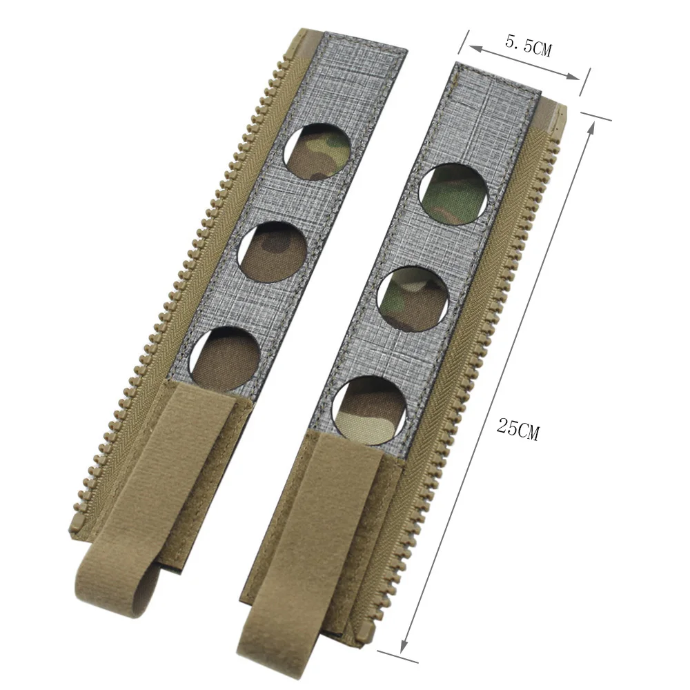 Chaleco táctico MOLLE con Panel trasero, adaptador de cremallera de conexión, corte láser FCPC FCSK 3,0, portador de placa, bolsa trasera con cremallera - imagen 2