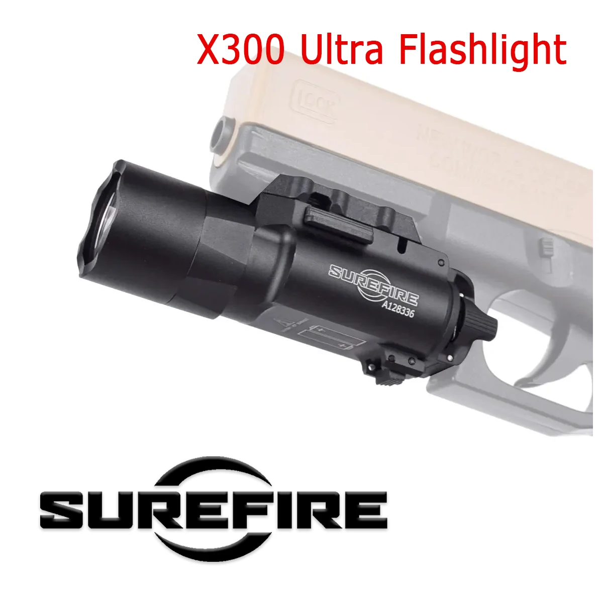Surefire X300U Linterna Táctica IR con Interruptor Doble para GLOCK - imagen 3