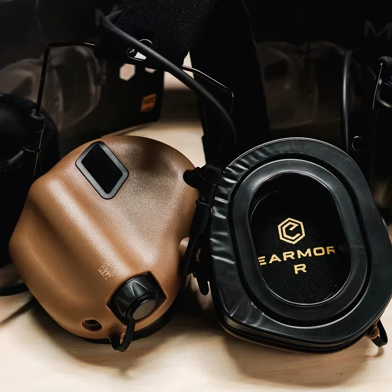 2025 EARMOR M32 PLUS Auriculares tácticos: auriculares electrónicos para casco al aire libre con adaptador de riel de arco rápido para caza y tiro - imagen 5