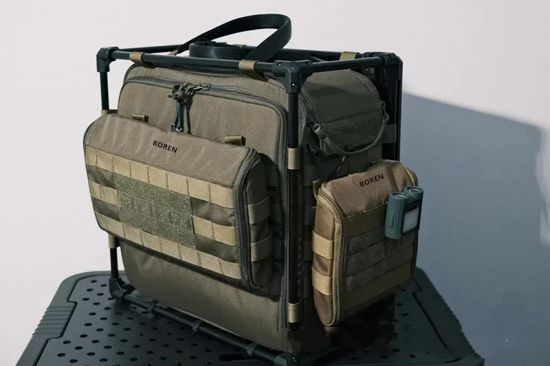 H-Bolso táctico para colgar en el escritorio, bolsa de almacenamiento plegable, lateral, todo XS - imagen 2