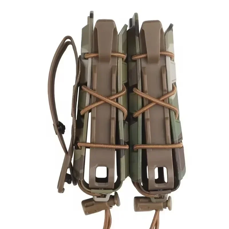 ERQYGRA bolsa doble táctica 5,56mm revista caza cintura funda CS juego de guerra sistema Molle accesorios de Paintball - imagen 5