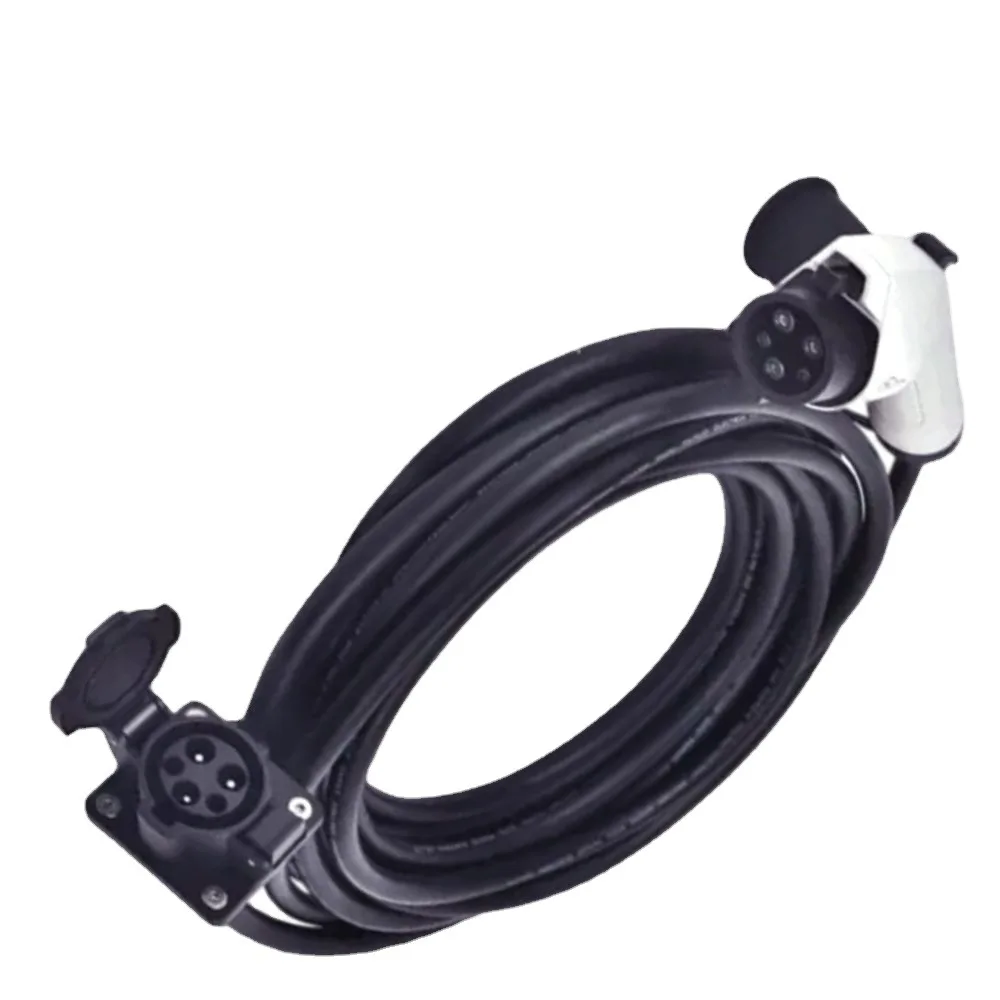 Cable de extensión de cabeza de pistola para enchufe de vehículo eléctrico, cable adaptador de carga de 32A, 5m, nueva energía - imagen 3