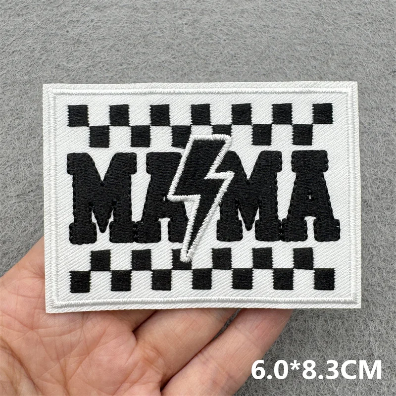 Parche con eslogan de letras coloridas, parches para planchar para ropa, pegatinas, parches bordados de dibujos animados para ropa, apliques de costura DIY - imagen 5