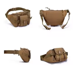 Riñonera táctica para hombre, mochila, mochila, cinturón impermeable para hombre, riñonera, teléfono móvil Oxford, cartera para el pecho