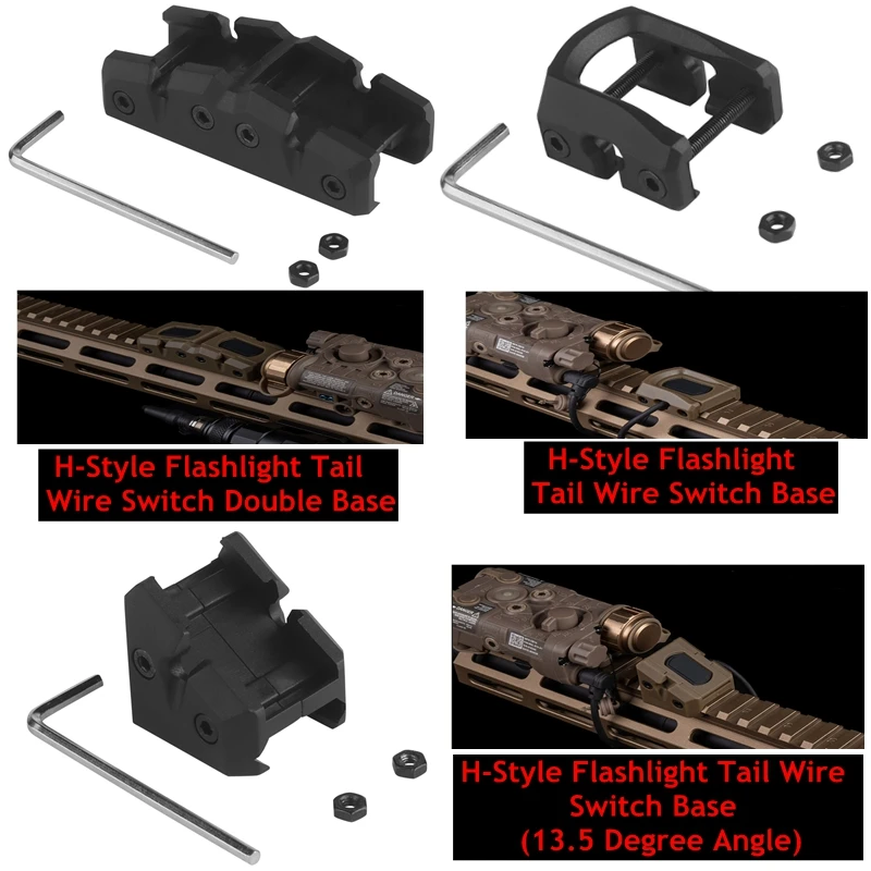 Base de interruptor de cable trasero de linterna estilo H (ángulo de 3,5 grados)