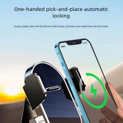 Soporte Universal teléfono para coche, rotación 360 ​​grados, Clip ventilación ajustable, construcción ABS, fácil