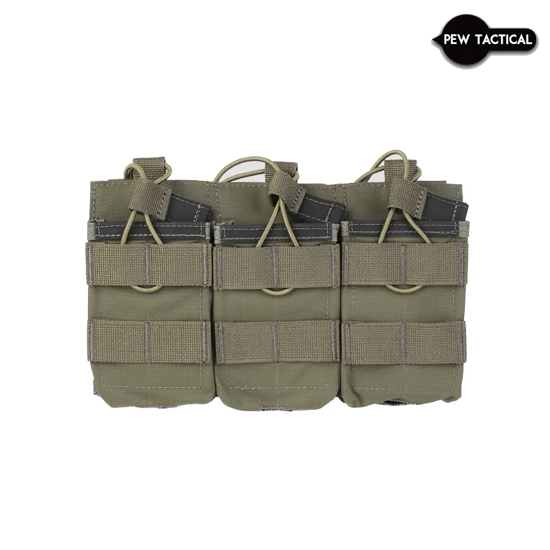PEW TACTICAL M4 AR 5,56 3xmag RANGER SHINGLE AIRSOFT Triple bolsa para revistas Molle - imagen 5
