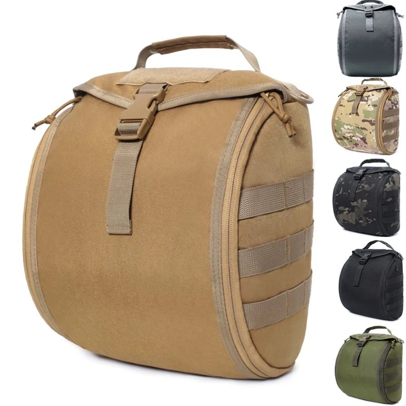 Bolsa táctica para casco, bolsa de transporte multiusos Molle para almacenamiento, para deportes, caza, tiro, cascos de combate - imagen 2