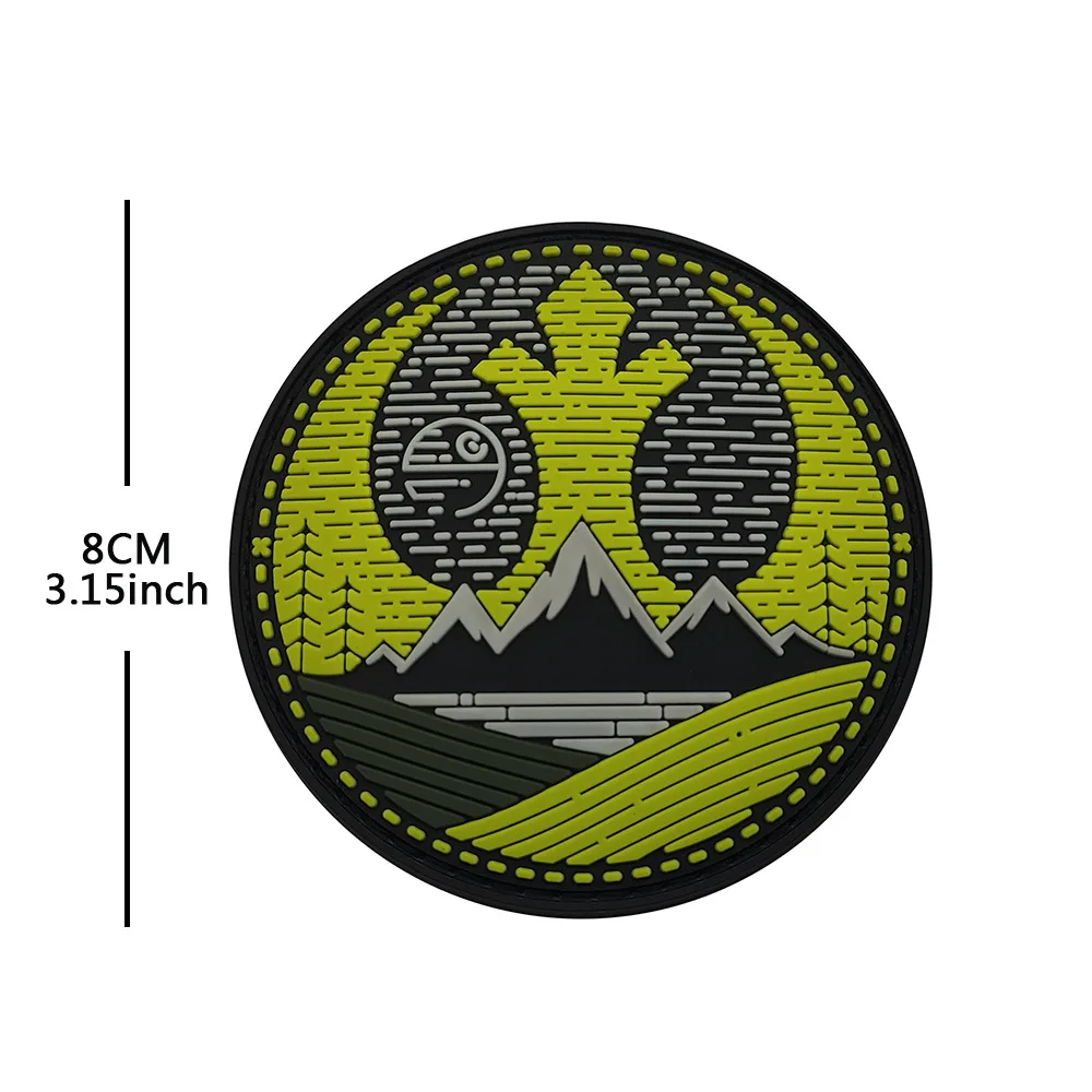 Parche táctico 3D luminiscente goma – Insignia moral velcro - imagen 5