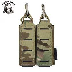 SINAIRSOFT LSR 9mm Bolsa porta cargadores doble MOLLE corte laser