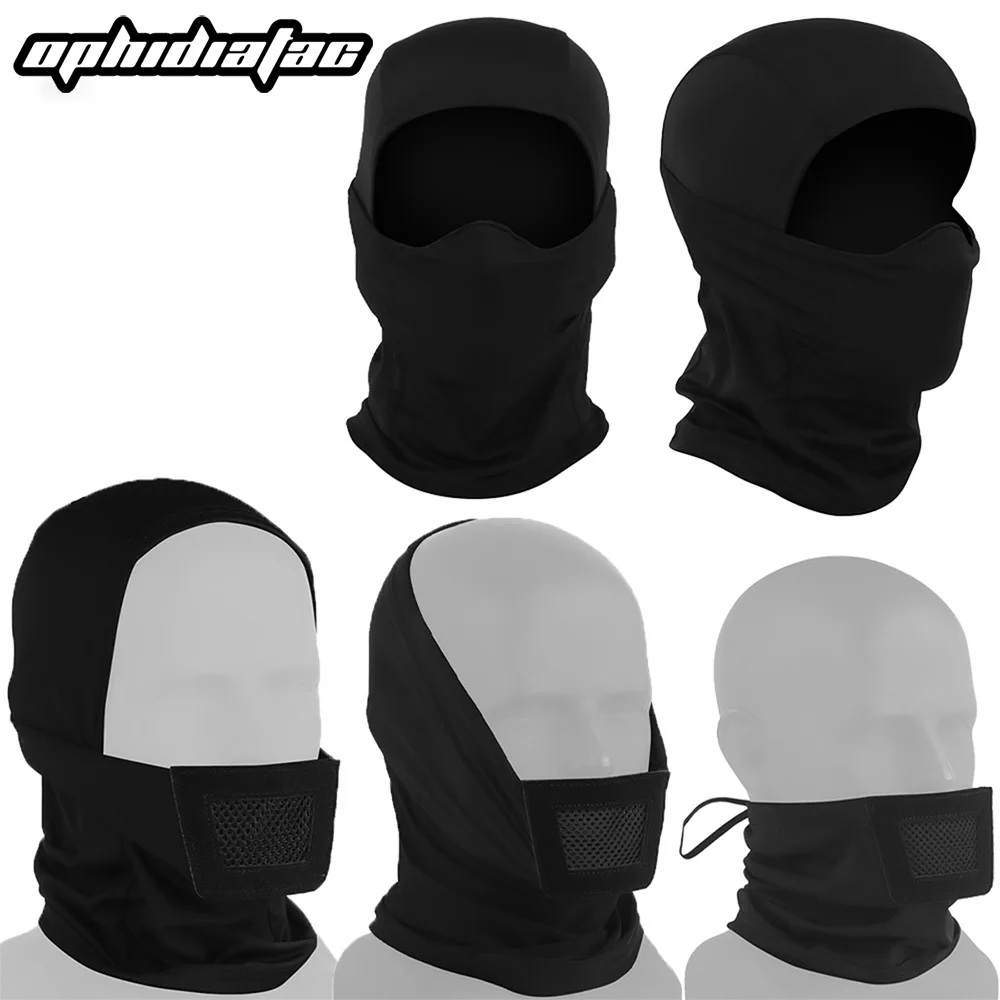 Mascarilla protectora Knight, cubierta para la cabeza, ajustable en varios tamaños, elástica transpirable, protector bucal, almohadilla suave, equipo para exteriores - imagen 2