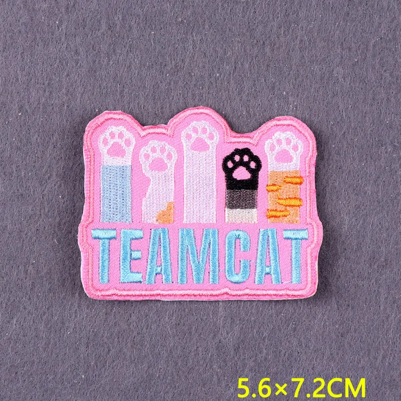 Parches bordados de dibujos animados para ropa, parche de zorro de Anime a rayas, parches para planchar para ropa, insignias de animales DIY en decoración para mochila - imagen 4