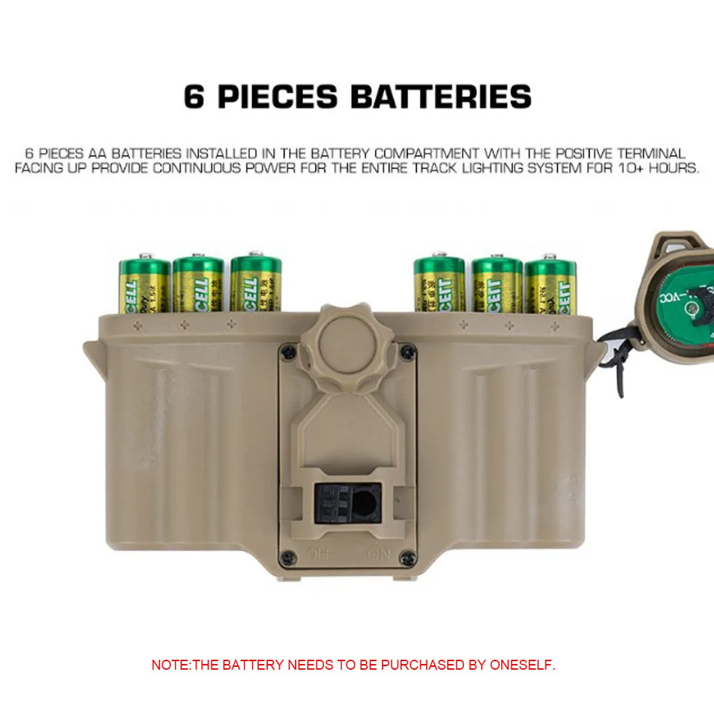 Caja de batería para casco táctico, adaptación exclusiva, riel de arco Modular, alimentación, caza, entrenamiento de combate, accesorios para casco Airsoft - imagen 5