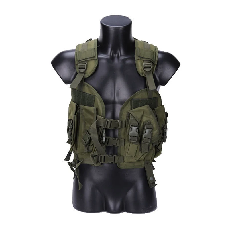 Chaleco táctico de 97 sellos para exteriores para hombres, armadura corporal de Paintball Airsoft con bolsa de agua, chaleco de combate de camuflaje - imagen 3
