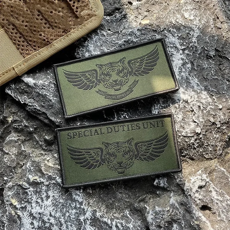 Insignias reflectantes talladas IR SDU FlyingTiger, parches de gancho y bucle, parche táctico de mochila, pegatinas militares para ropa - imagen 3