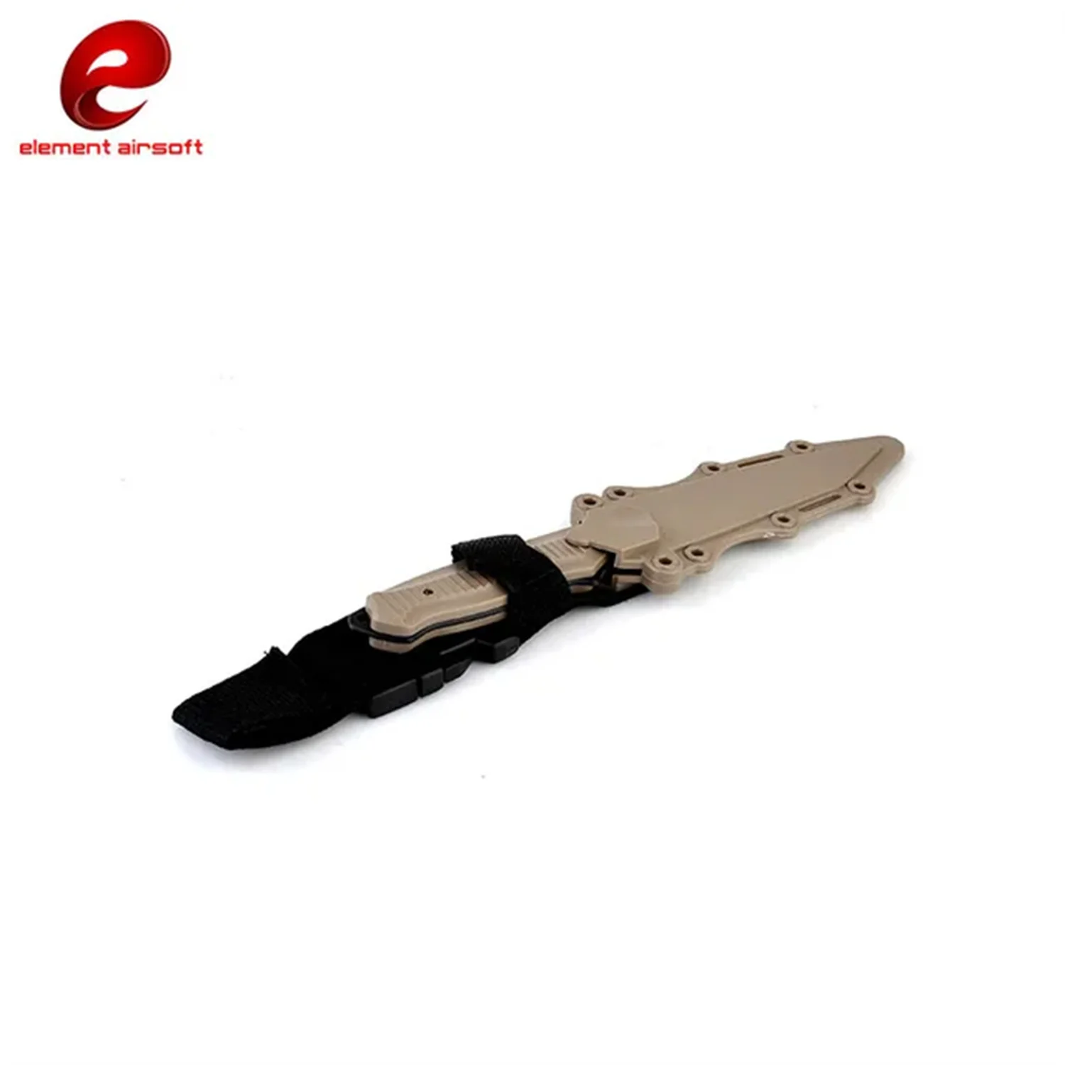 Cuchillo táctico goma entrenamiento con funda CS