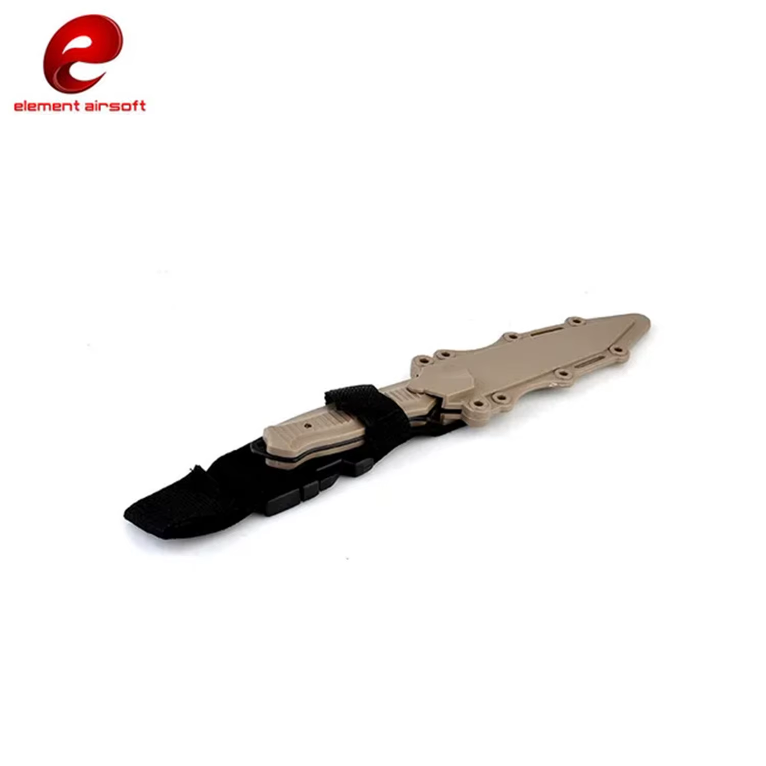 Cuchillo táctico goma entrenamiento con funda CS