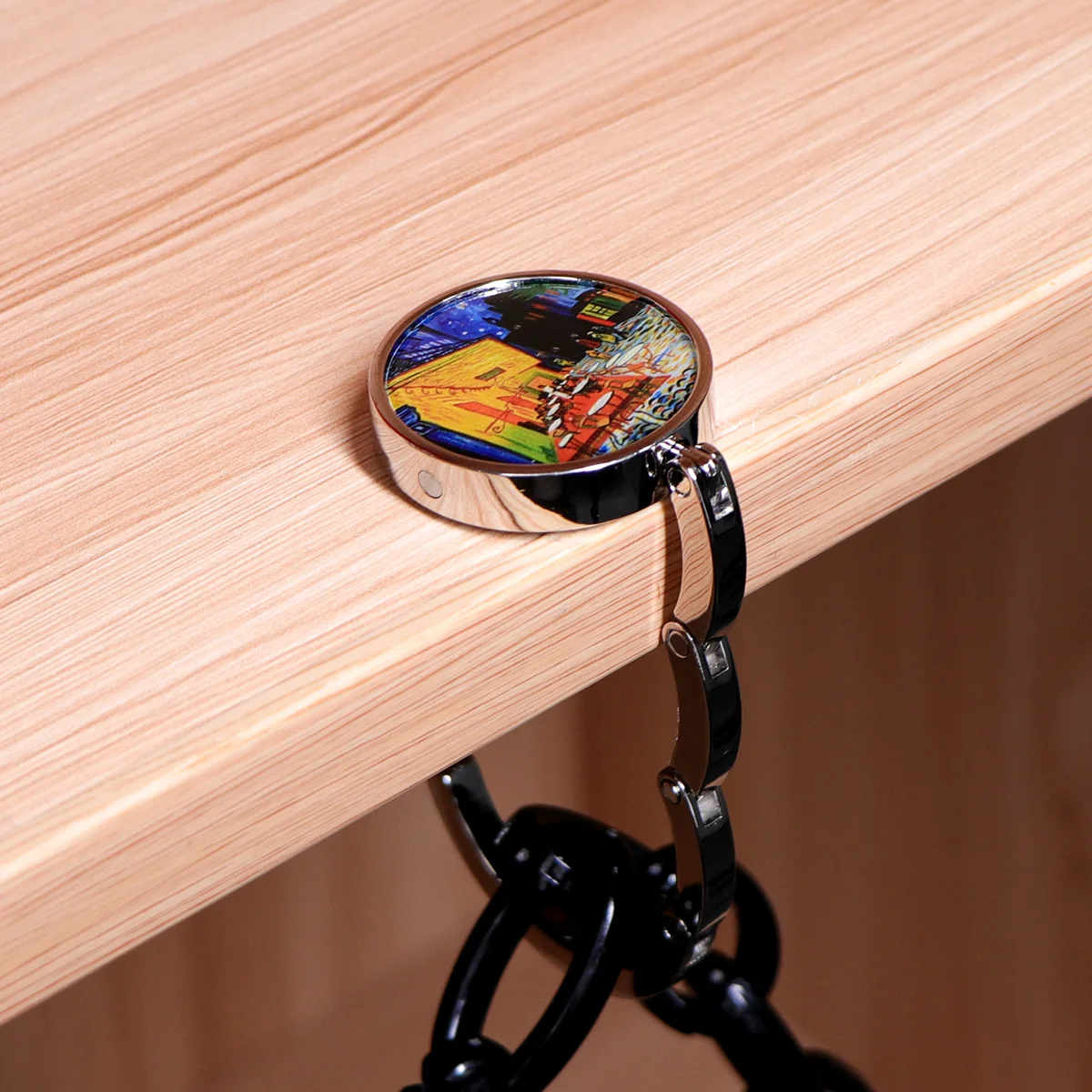 Bolsa de mano de pintura al óleo, ganchos de Metal plegables, portatiles, perchas, accesorios de piezas únicas, ganchos antideslizantes