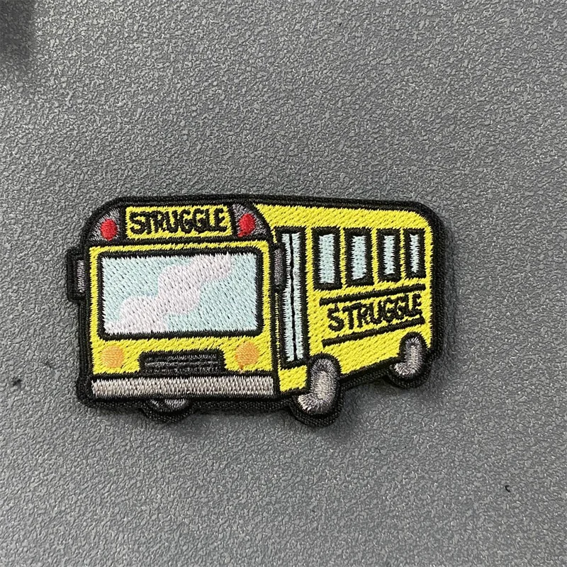 Parche "STRUGGLE", insignia de moral táctica para coche, gancho bordado y bucle, mochila militar, ropa, pegatina decorativa, brazalete - imagen 3