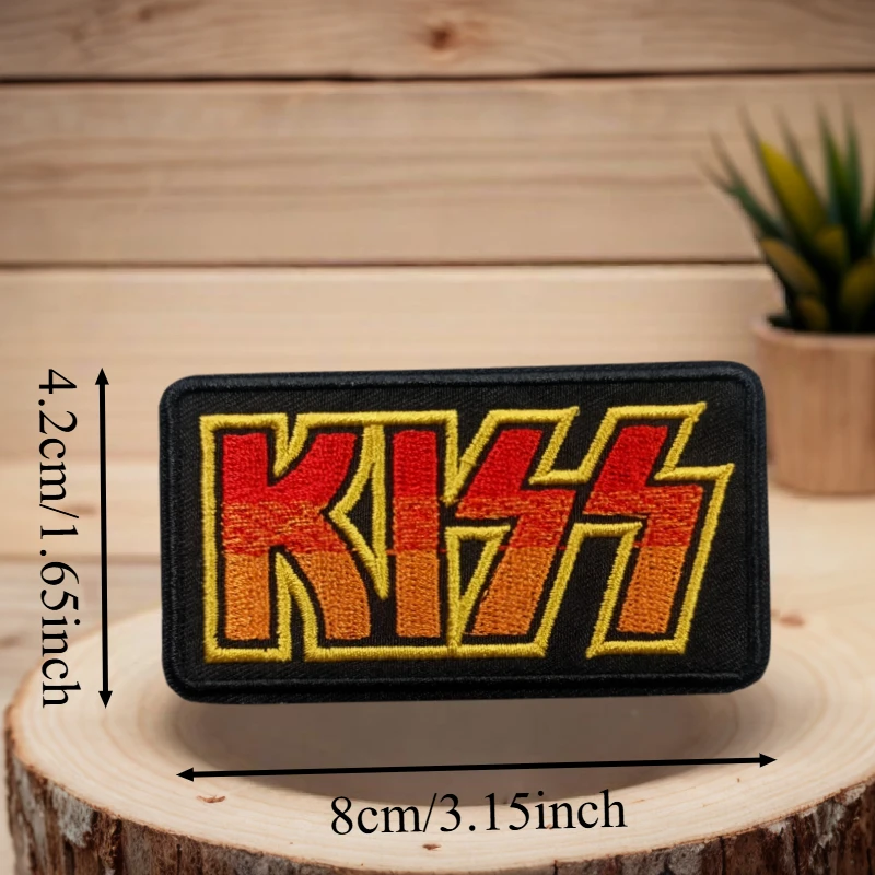 KISS-Parche bordado 3D para chaleco táctico, sombreros con gancho y bucle, insignia de moral, mochila, pegatinas decorativas, parches para brazalete para ropa - imagen 3