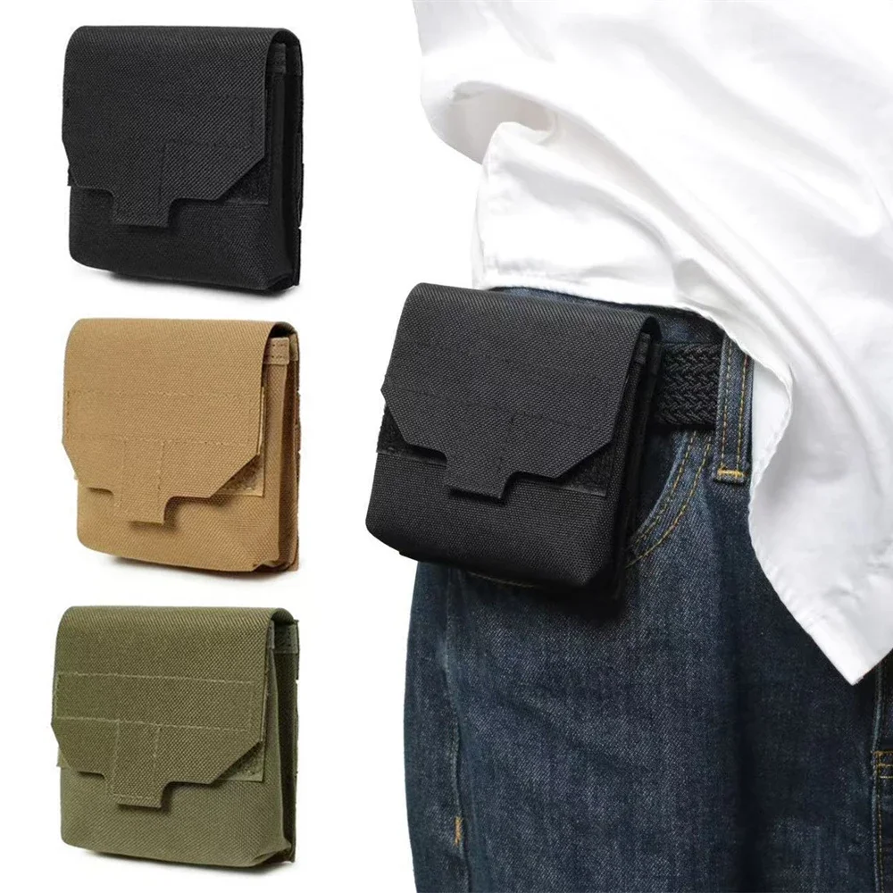 Equipo de adiestramiento al aire libre, riñonera Molle, tarjeta de llave pequeña, bolsa de almacenamiento ligera, chaleco táctico, bolsillo lateral, bolsa para cigarrillos - imagen 2