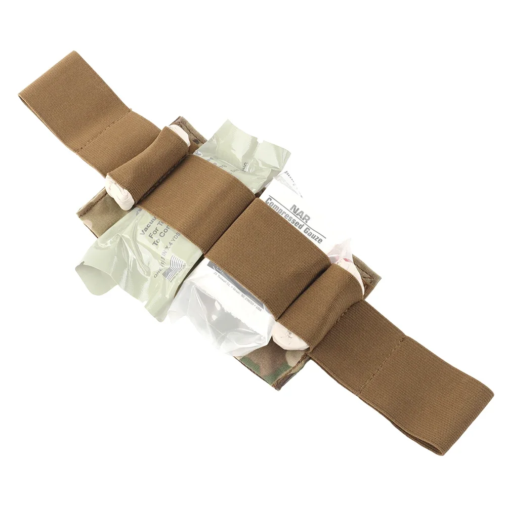 Forro fijo médico táctico, placa Base de bucle de gancho mágico, bolsa de caza al aire libre, forro de banda elástica, Kit fijo de herramientas médicas - imagen 4