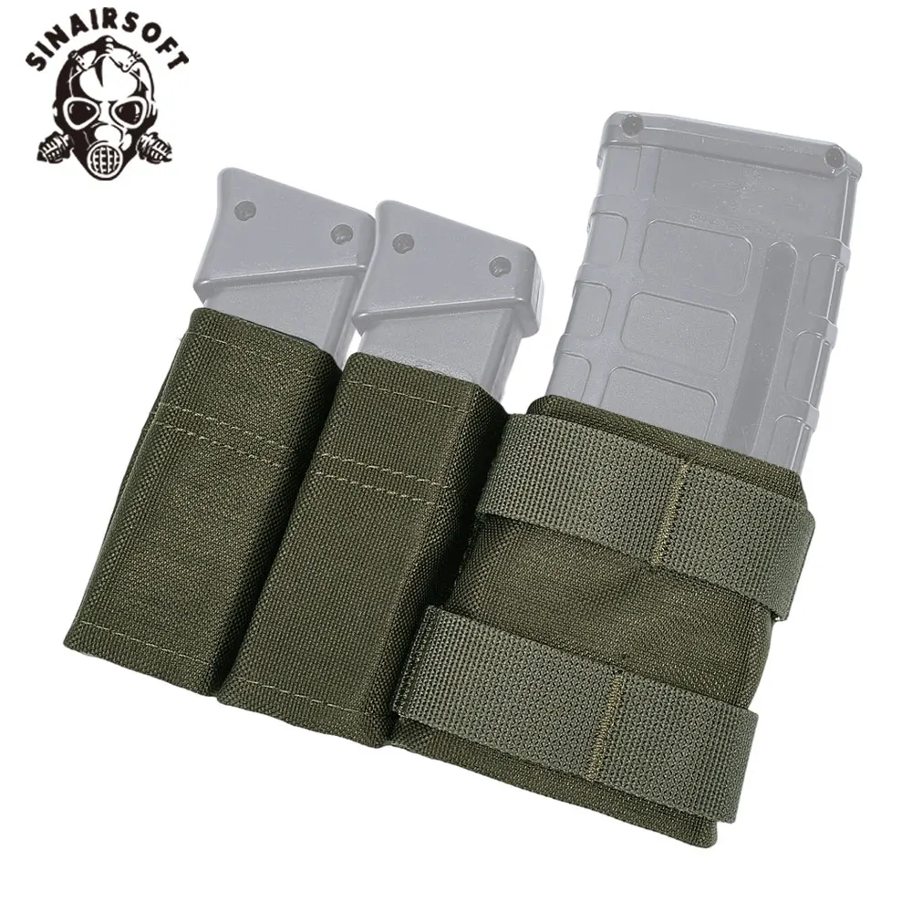 Juego de cinturón táctico de nailon 1000D con doble cinturón 5,56/7,62 bolsa para revistas bolsa de mapas paquete de recuperación para caza al aire libre - imagen 5