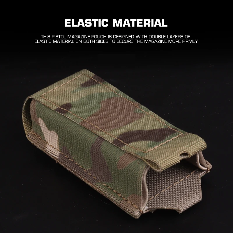 Bolsa magnética para pistola de arco, ultraligera, MOLLE, elástica, 9mm, 40S y W, soporte Universal para revistas, multiherramientas, linternas - imagen 4