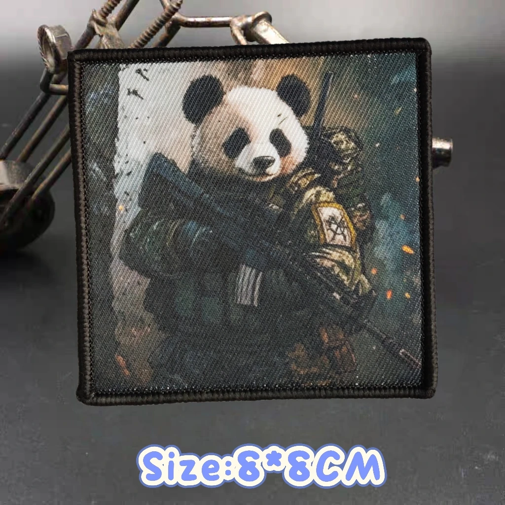 Parche de Anime Blue File Kangna, insignia de moral táctica de Director de animación, Ye Zhu, Panda, águila, soldado, parches de mochila para ropa - imagen 4