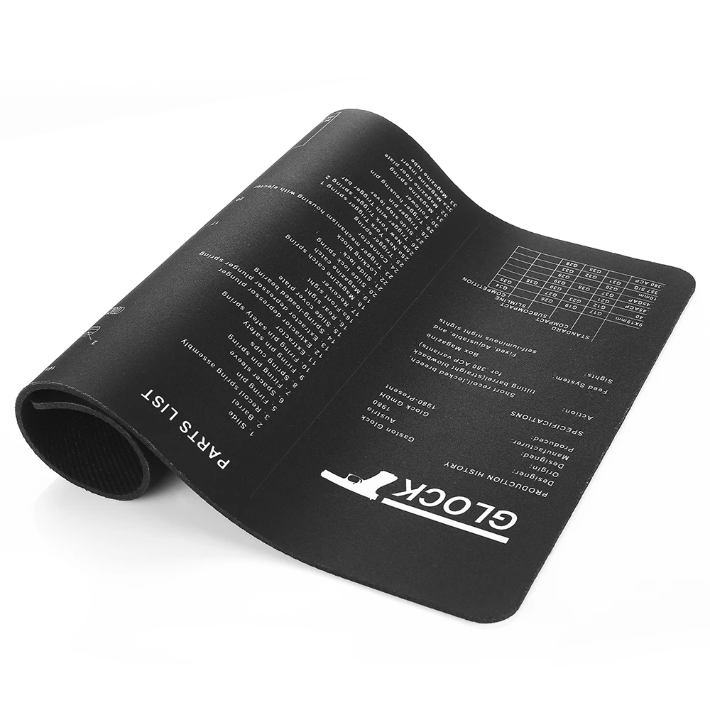 Alfombrilla limpieza armas universal – Goma resistente con diagrama - imagen 4