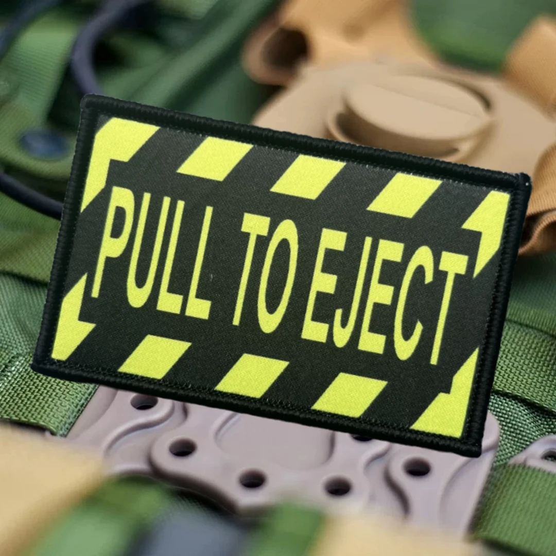 Parche del ejército para tirar, insignia de moral táctica, parches de gancho y bucle impresos para ropa, pegatina de equipo militar - imagen 3