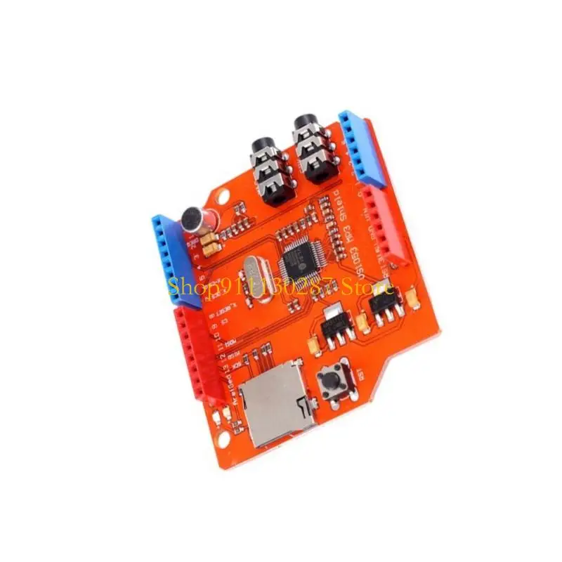 Módulo MP3 J1HC VS1053 con ranura para tarjeta TF, módulo placa desarrollo grabación 12.288mhz con salida 3,5mm - imagen 4