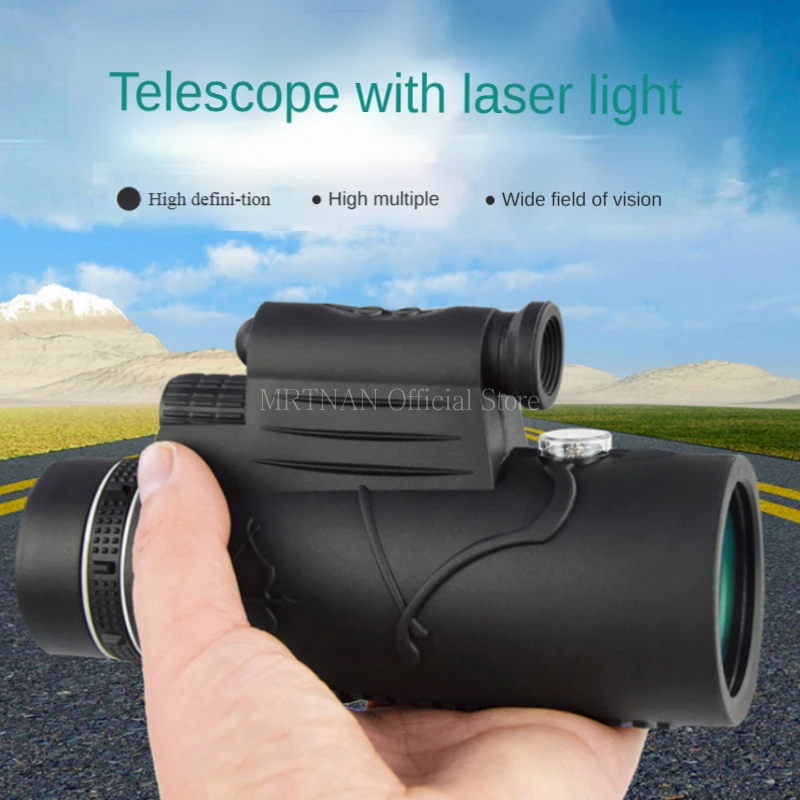 Potente telescopio Monocular HD de largo alcance, Zoom con trípode, Clip para teléfono, caza al aire libre, Camping, turismo, 50x60 - imagen 2