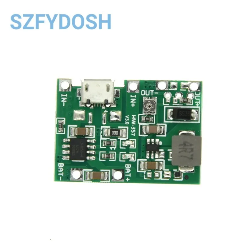 Nuevo multímetro 3,7 V 4,2 V litros 9V 5V batería de litio 18650 modificada carga Boost descarga módulo ajustable integrado 2A - imagen 2