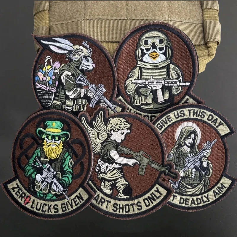 Parche táctico de lucha o lucha contra la moral del arma, insignia de moral de combate de arma militar, pegatinas de gancho y bucle - imagen 2