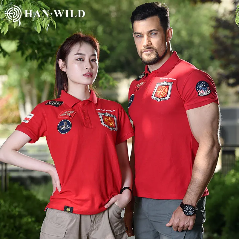 Camiseta de combate para hombre y mujer, Polo de Golf, camiseta bordada, Tops informales, camisa táctica para viaje, senderismo, Camping, ropa de verano - imagen 5