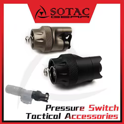 Tapa trasera de linterna táctica de Metal SOTAC-GEAR, cubierta de interruptor trasero de doble función apta para luz de explorador M300 M600