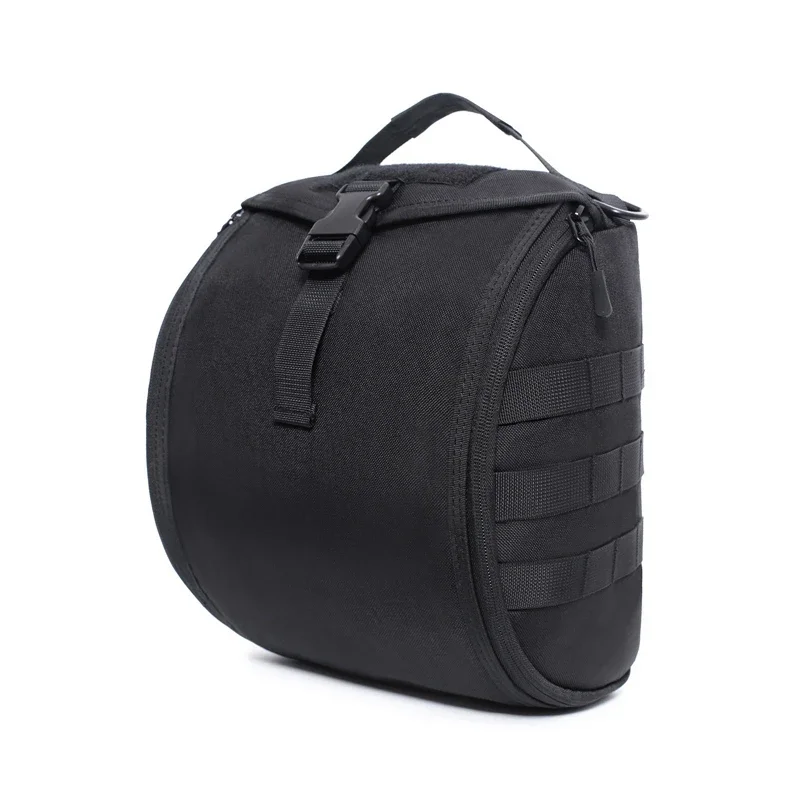 Bolsa para casco táctica MOLLE, bolsa para casco de concha, estuche de almacenamiento acolchado y forrado de lana para cascos de motocicleta y bicicleta - imagen 3