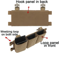 Bolsa triple cargador MOLLE SR25 AR10 7,62mm táctica