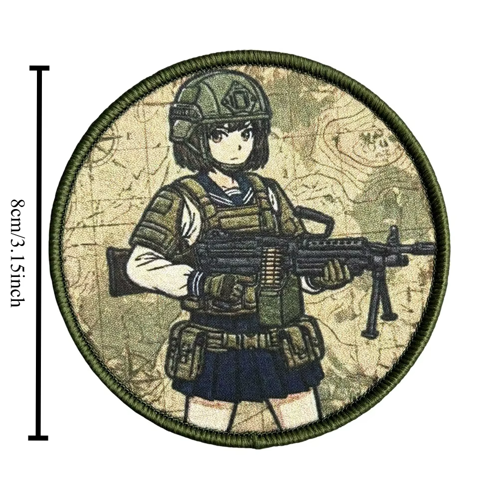 Parche táctico moral marinero anime para chica con gancho y bucle - imagen 2