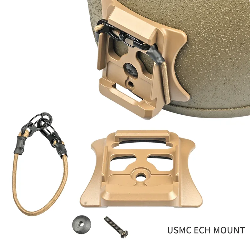 Base de montaje de visión nocturna especializada USMC, adaptador de montaje NVG, Material de aleación para accesorios de casco de la serie ECH ACH (MICH) - imagen 2