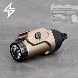 Linterna táctica de Metal con luz blanca LED, equipo de pistola de aire de 400LM, soporte de luz colgante para pistola, herramienta de iluminación de seguridad para exteriores Glock