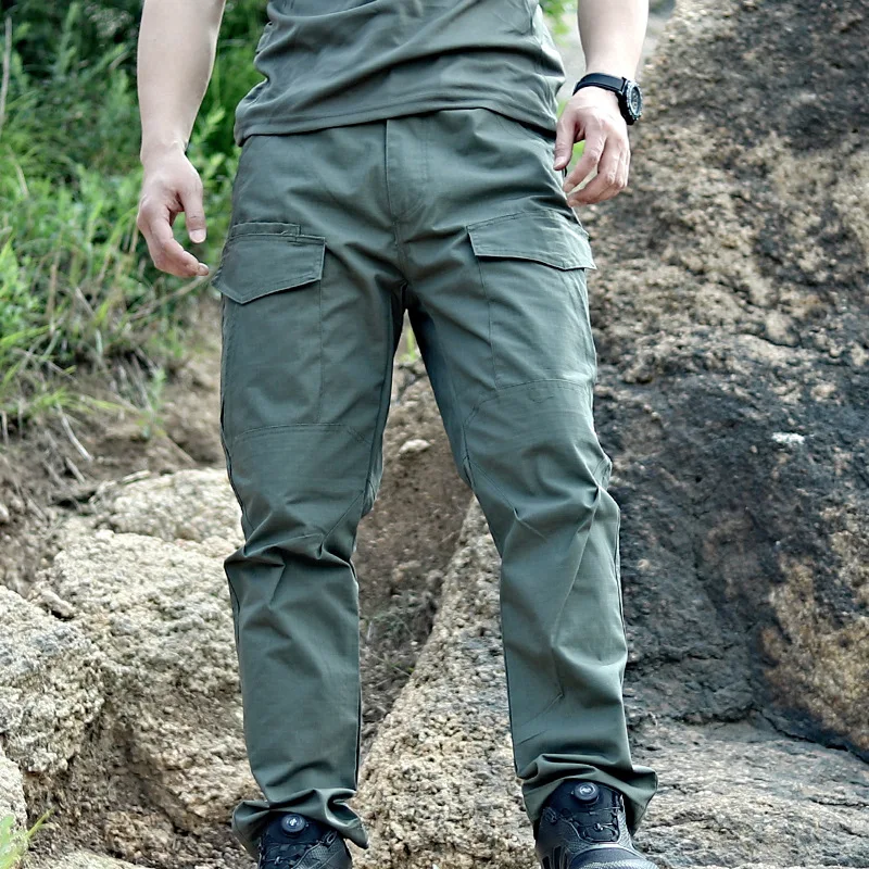 IX5 pantalones tácticos militares para hombres, pantalones de carga de combate duraderos de las fuerzas especiales, pantalones de Montañismo impermeables para deportes al aire libre - imagen 2