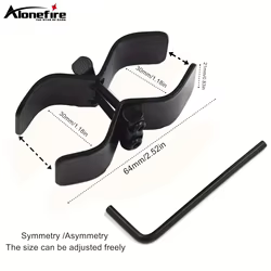 Soporte universal montaje linterna táctica láser para caza y tubos