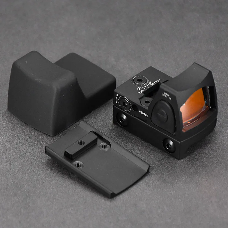 Reflex 1x Red Dot Sight Mini Collimator With Glock MOS And 20mm Mount Base TRMR - imagen 5