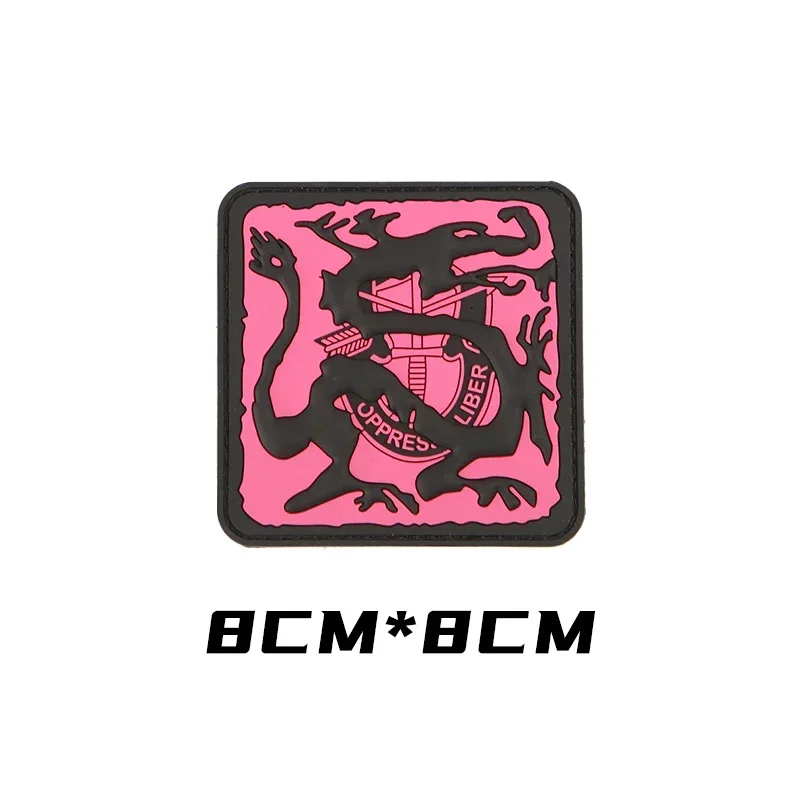 Ronin parches tácticos con patrón de dragón para ropa, insignias de moral en mochila, brazalete militar de dragón negro, apliques para ropa - imagen 5