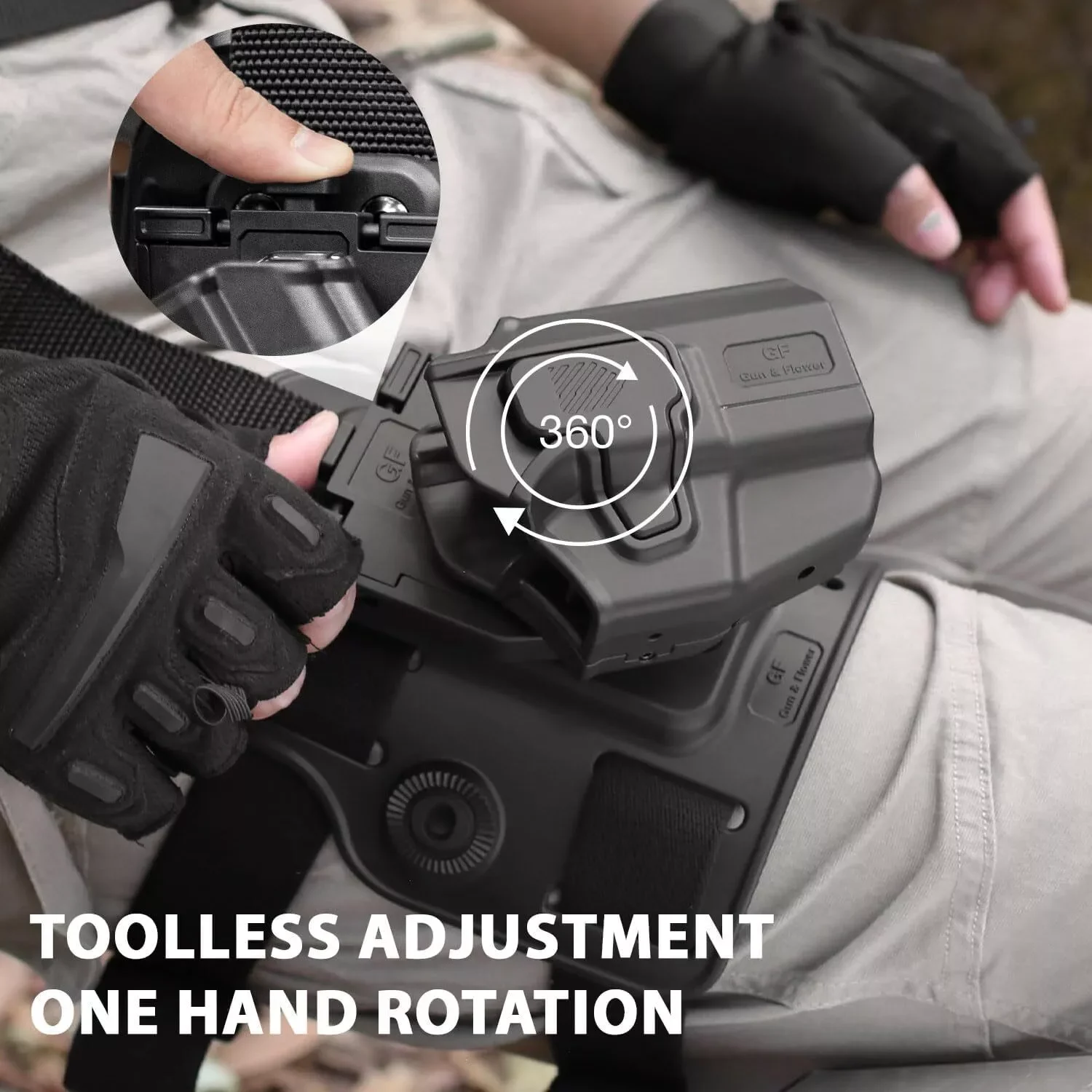 Funda Universal para pierna caída, adecuada para muchos modelos, compatible con Taurus G3C G2C GX4,Glock43XMOS,Glock43X,SigP365X Macro, mano derecha - imagen 5