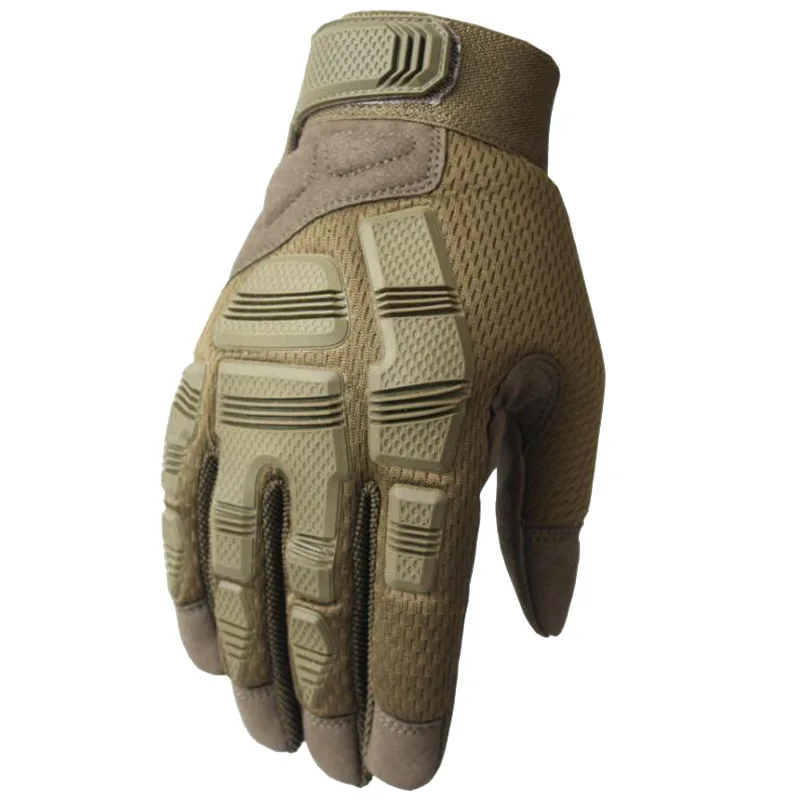 Guantes tácticos para deportes al aire libre, tiro de Paintball, Airsoft, senderismo, caza, combate, antideslizantes, guantes de dedo completo para hombres, 6 colores - imagen 2