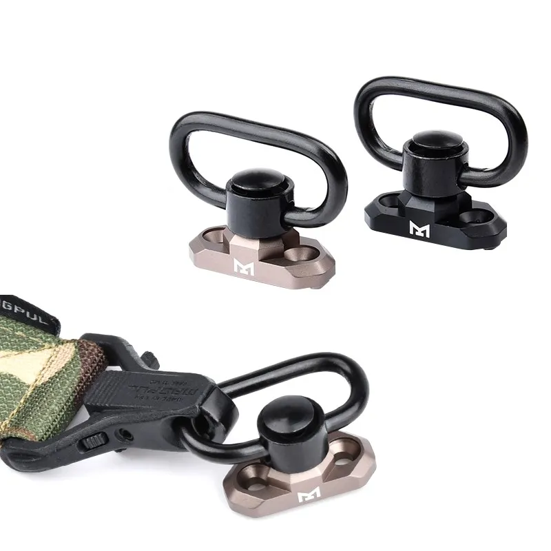 WADSN adaptador de correa táctica de montaje QD, hebilla de liberación rápida de Metal, accesorio de Base compatible con sistema de riel m-lok Keymod - imagen 5