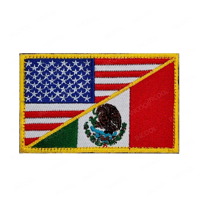 Parches bordados de la bandera de México, infrarrojos reflectantes, aplique mexicano, PVC, brazalete de goma, parche para bolsa de ropa - imagen 4